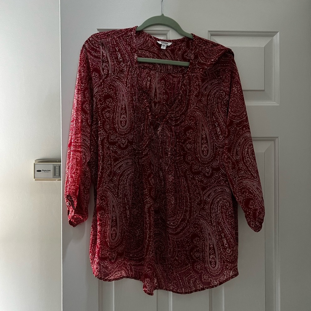 Women’s paisley blouse